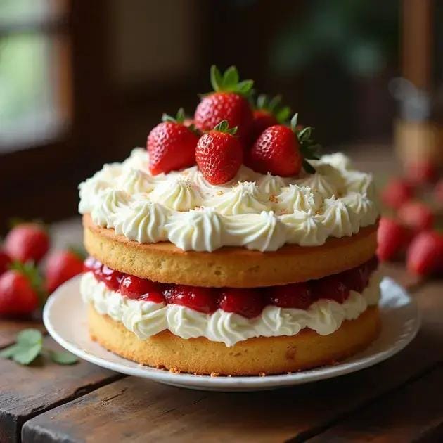 Bolo de aniversário com recheio duplo de Leite Ninho e morango: sabor incomparável