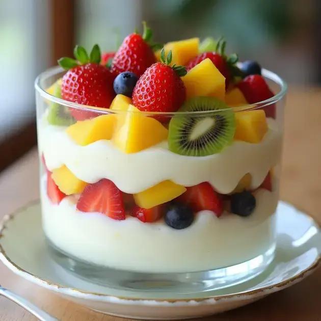 Creme Belga com Frutas: sobremesa cremosa, refrescante e fácil de fazer